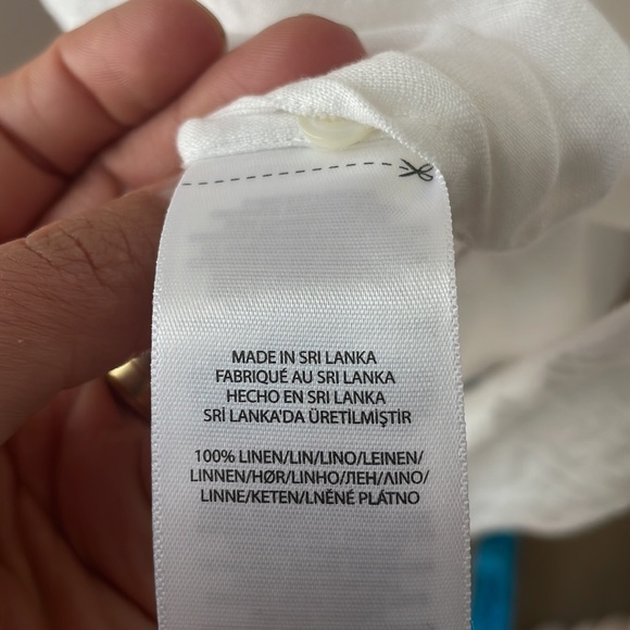 Ralph Lauren maxi linen shirt dress with side slits - Picture 5 of 5